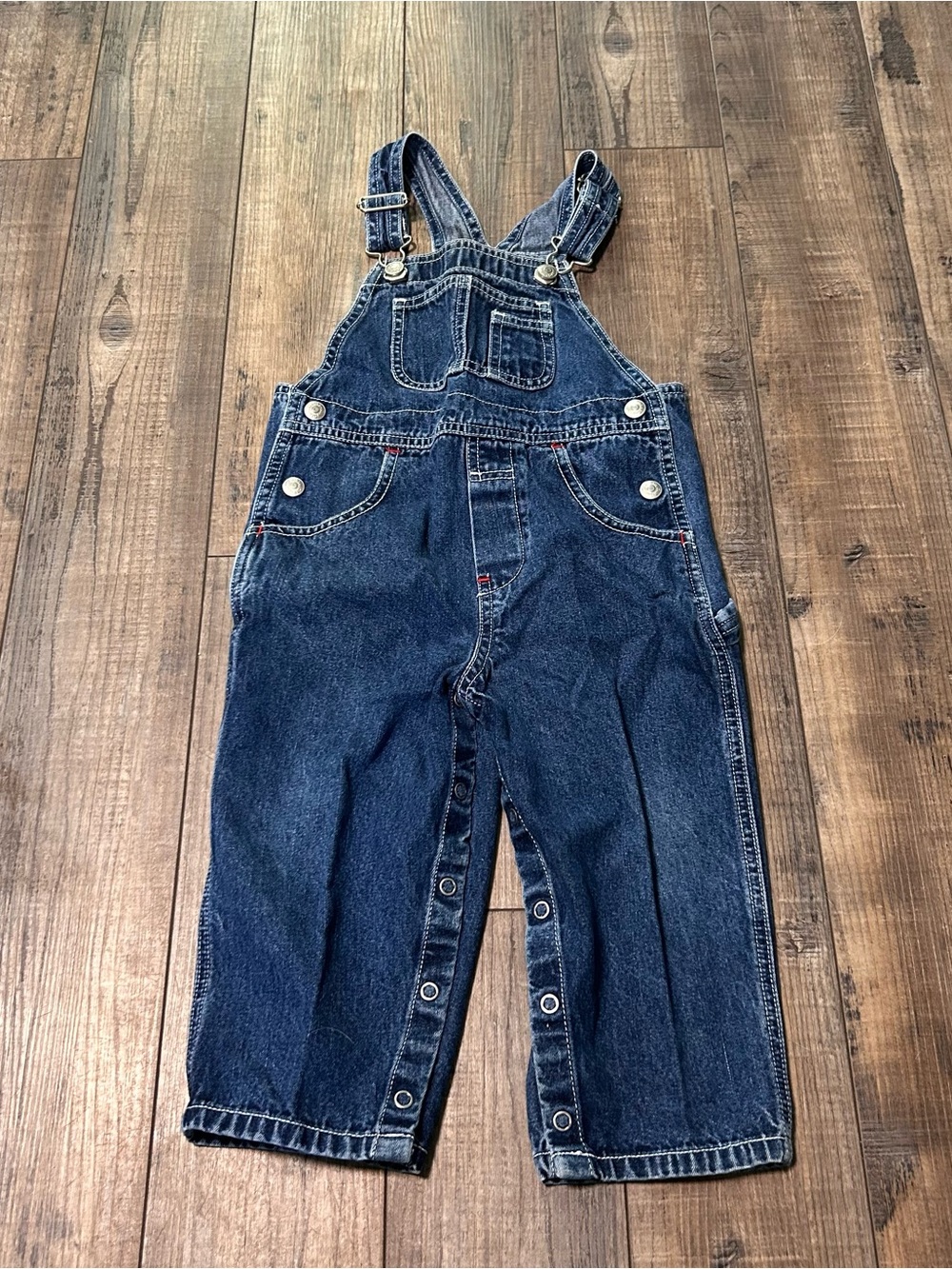 Gap‎ Kids Vintage Denim Overalls Blue Jean Size 2 Years Style Farm Kid Y2K